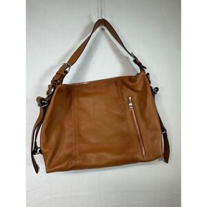 Heshe Leather Hobo Bag Shoulder Bag Designer Purse Everyday Casual‎ Brown